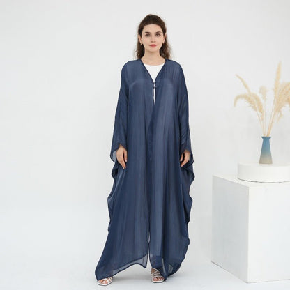 Soft Crinkle Island Cotton Batwing Cardigan 3-Piece Set (MOA228)