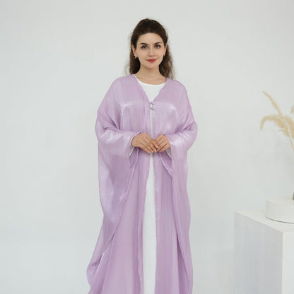 Soft Crinkle Island Cotton Batwing Cardigan 3-Piece Set (MOA228)