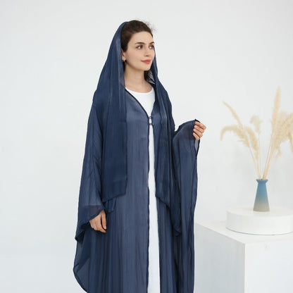 Soft Crinkle Island Cotton Batwing Cardigan 3-Piece Set (MOA228)