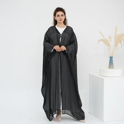 Soft Crinkle Island Cotton Batwing Cardigan 3-Piece Set (MOA228)