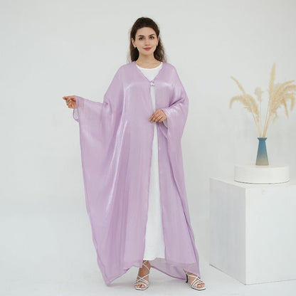 Soft Crinkle Island Cotton Batwing Cardigan 3-Piece Set (MOA228)