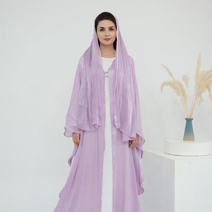 Soft Crinkle Island Cotton Batwing Cardigan 3-Piece Set (MOA228)