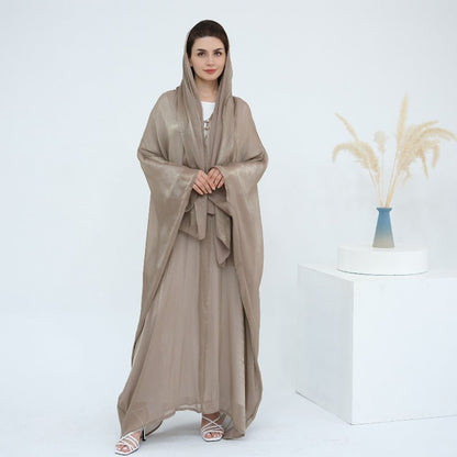 Soft Crinkle Island Cotton Batwing Cardigan 3-Piece Set (MOA228)