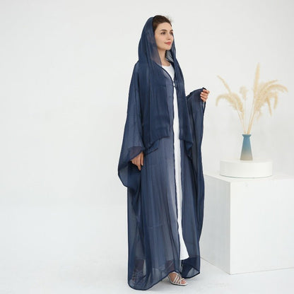 Soft Crinkle Island Cotton Batwing Cardigan 3-Piece Set (MOA228)