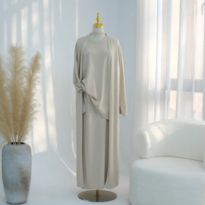 Soft Knit Three-Piece Set(MOA284)
