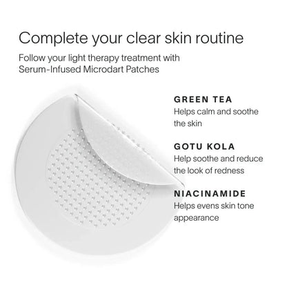Solawave Bye Acne 3-Minute Pimple Spot Treatment skincare tool in periwinkle, designed for quick acne spot treatment.