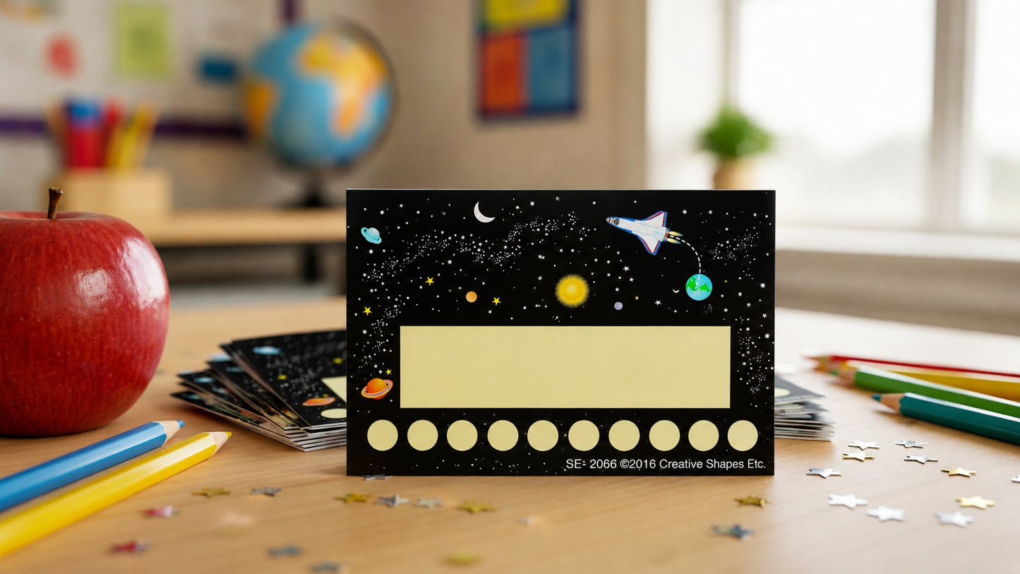 SHAPES ETC. Incentive Punch Cards - Space