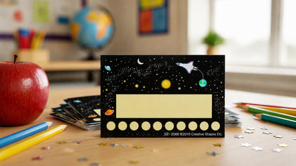 SHAPES ETC. Incentive Punch Cards - Space