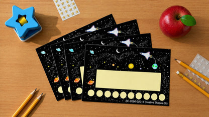 SHAPES ETC. Incentive Punch Cards - Space