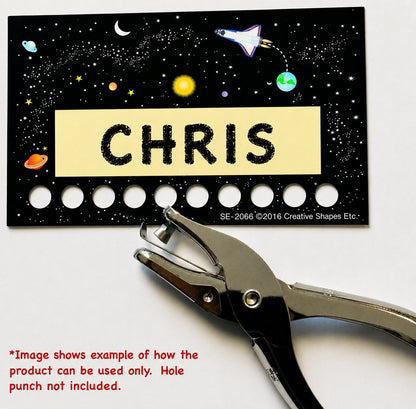 SHAPES ETC. Incentive Punch Cards - Space