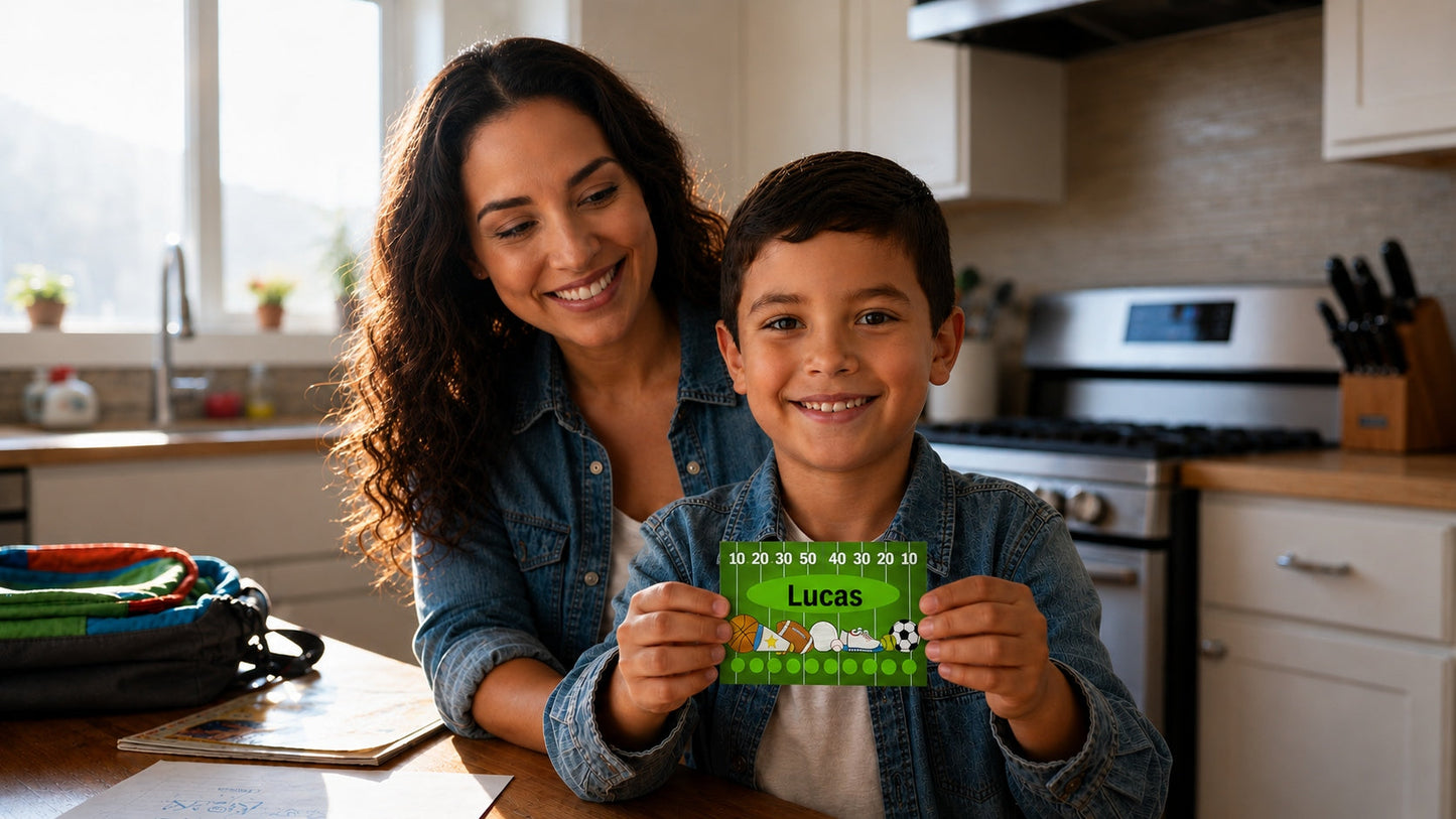 SHAPES ETC. Incentive Punch Cards - Sports
