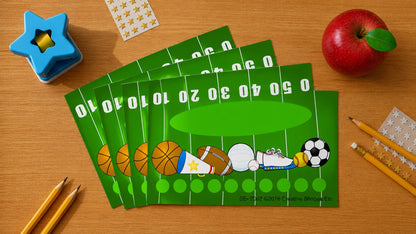 SHAPES ETC. Incentive Punch Cards - Sports
