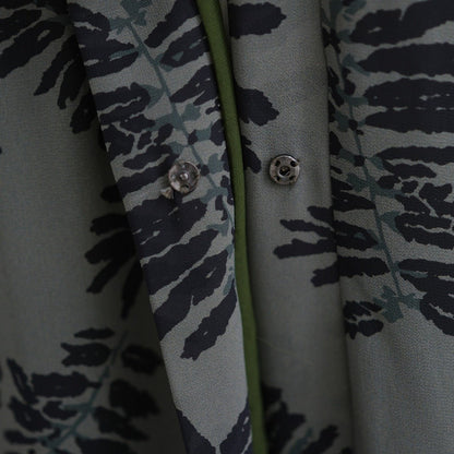 Spring Summer Floral Print Chiffon Cardigan | Double-Layer Modest Cover-Up Abaya (MOA170)