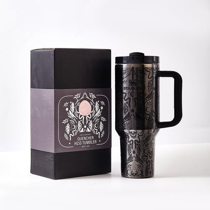 Stanley HALLOWEEN Quencher H2.0 FlowState Tumbler Deadly Damask