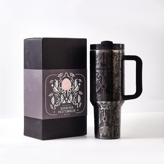 Stanley HALLOWEEN Quencher H2.0 FlowState Tumbler Deadly Damask