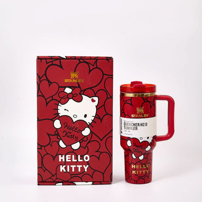 Stanley x Hello Kitty Sweet Hearts Glitter Tumbler [Limited Edition] - TrendDora