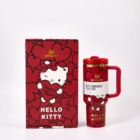 Stanley x Hello Kitty Sweet Hearts Glitter Tumbler [Limited Edition] - TrendDora