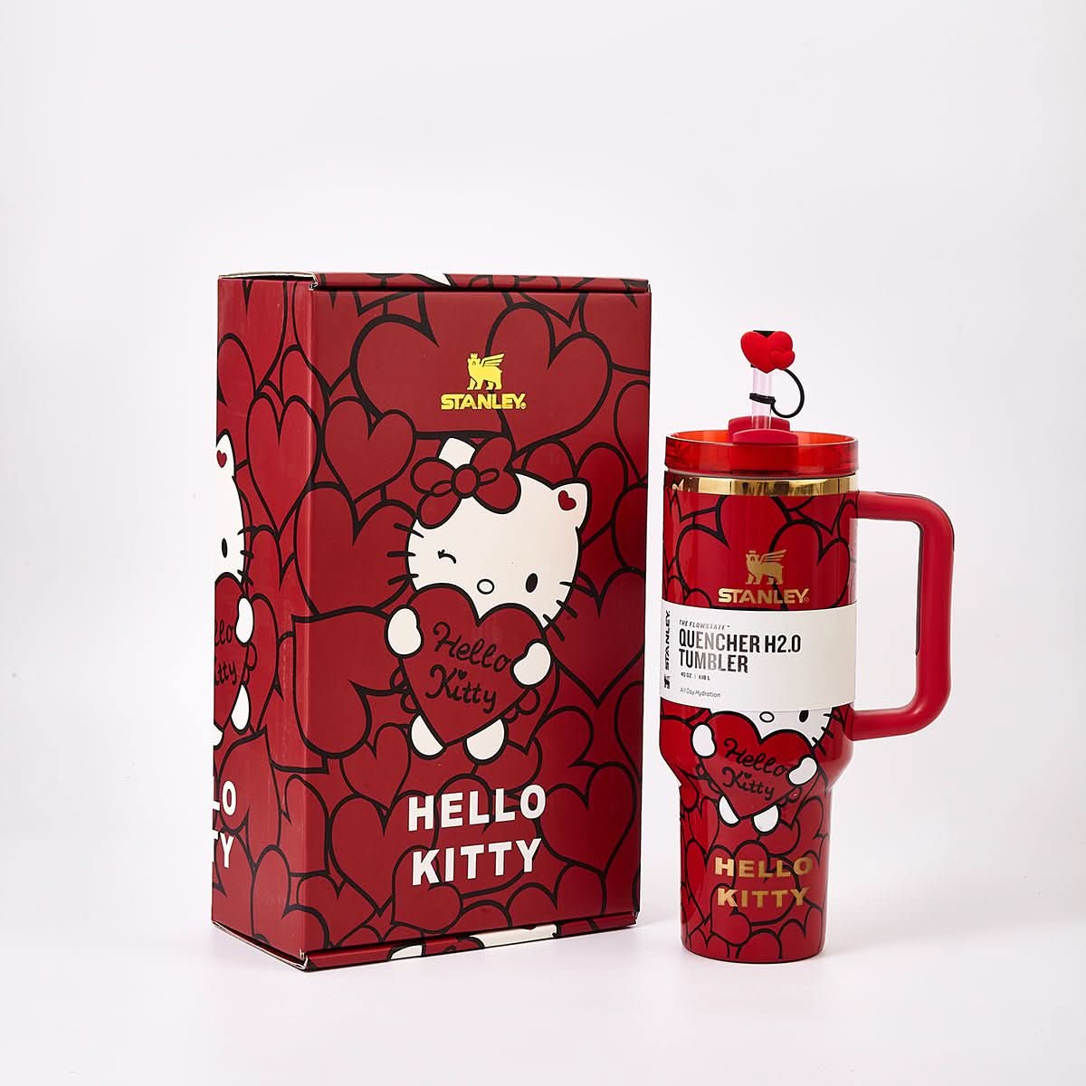 Stanley x Hello Kitty Sweet Hearts Glitter Tumbler [Limited Edition] - TrendDora