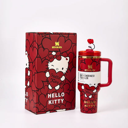 Stanley x Hello Kitty Sweet Hearts Glitter Tumbler [Limited Edition] - TrendDora