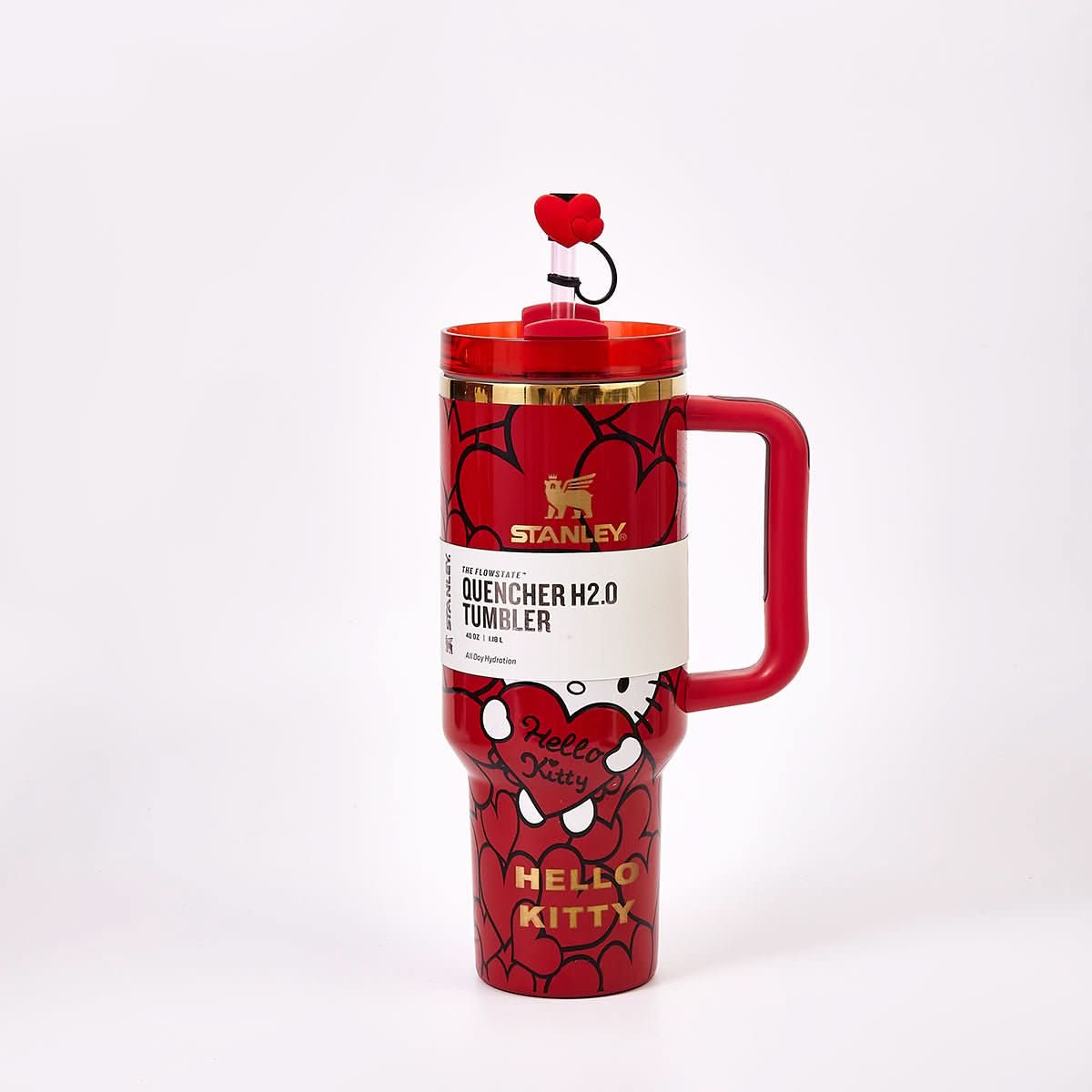 Stanley x Hello Kitty Sweet Hearts Glitter Tumbler [Limited Edition] - TrendDora