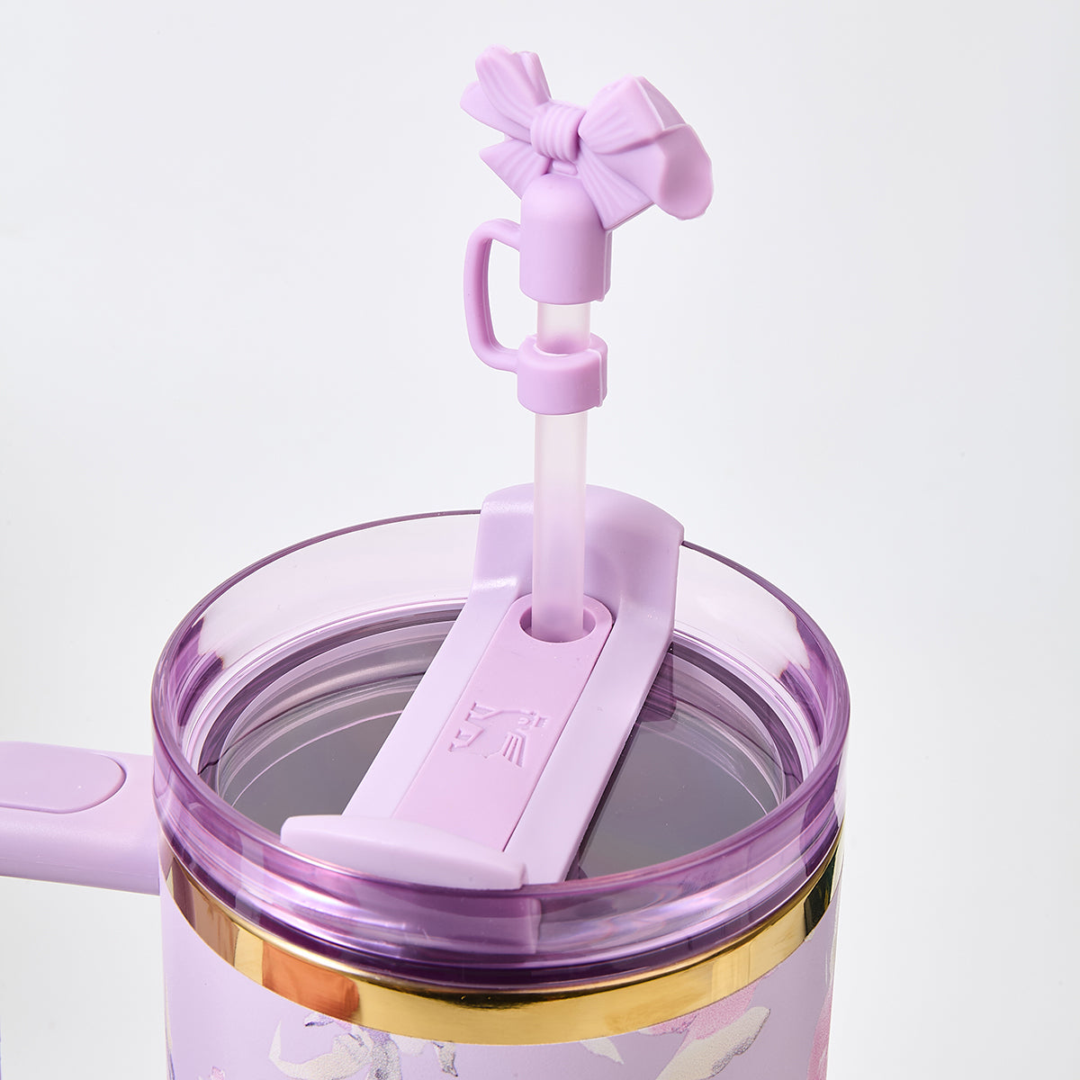 Stanley x LoveShackFancy Floral Lavender Quencher H2.0 FlowState Tumbler 40oz – Limited Edition Lavender Blossom Bow Tumbler