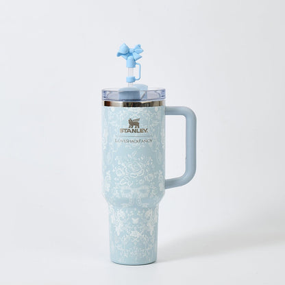Stanley x LoveShackFancy Toscana Toile Alpine Quencher H2.0 FlowState Tumbler 40oz – Limited Edition Blue Toile Collection