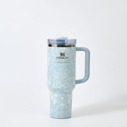 Stanley x LoveShackFancy Toscana Toile Alpine Quencher H2.0 FlowState Tumbler 40oz – Limited Edition Blue Toile Collection