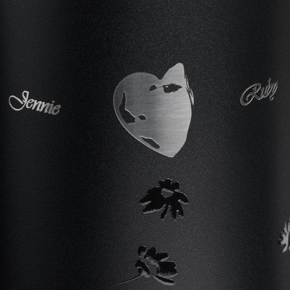 Stanley x JENNIE Midnight Bloom All Day Slim Luxe Bottle – Black Limited Edition