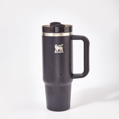 Stanley x JENNIE Midnight Bloom Luxe Quencher Tumbler – Black Limited Edition