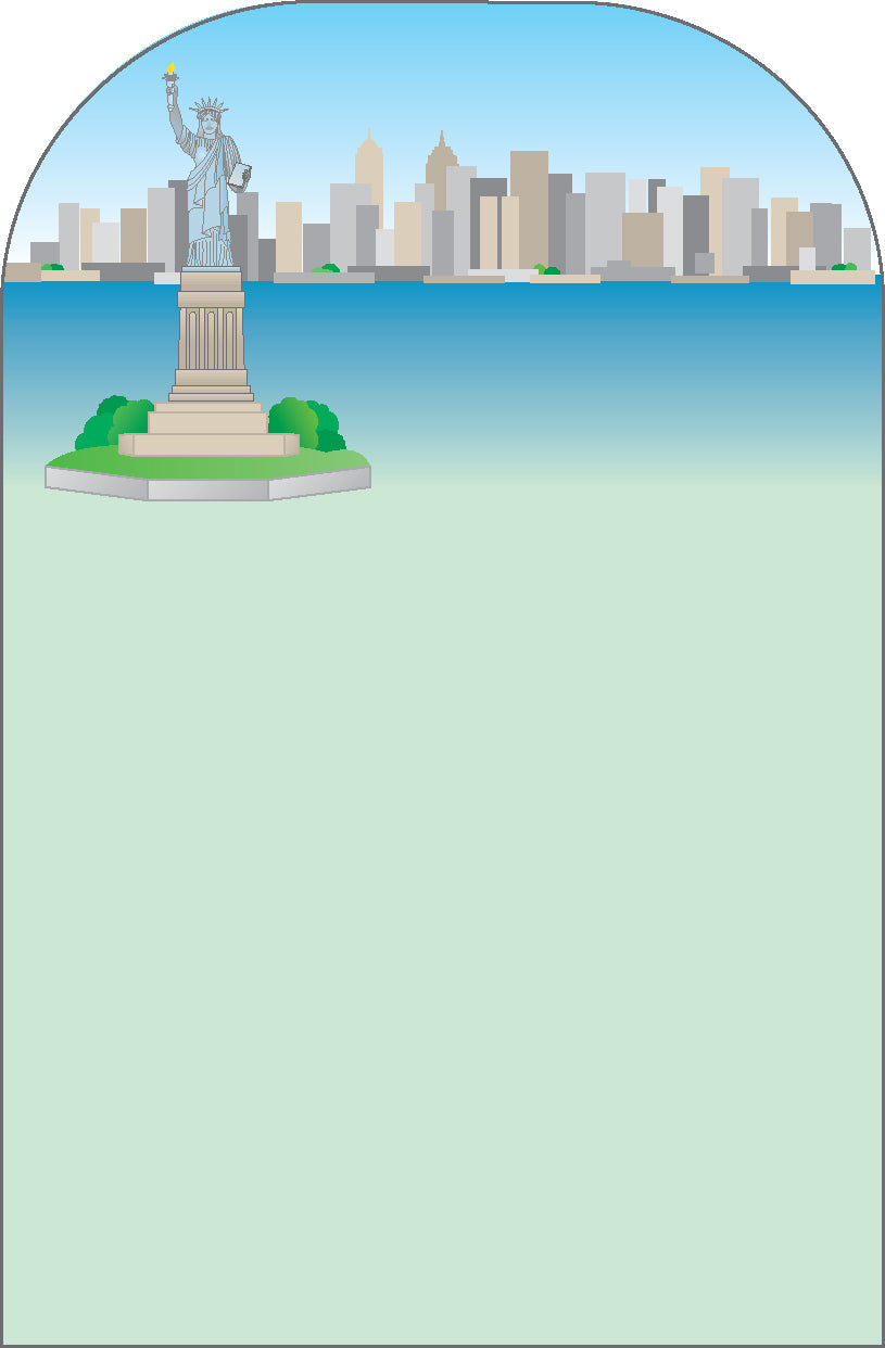 SHAPES ETC. Mini Notepad - Statue of Liberty