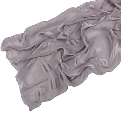 Striped Crinkle Chiffon Hijab with Organic Texture (MH143)