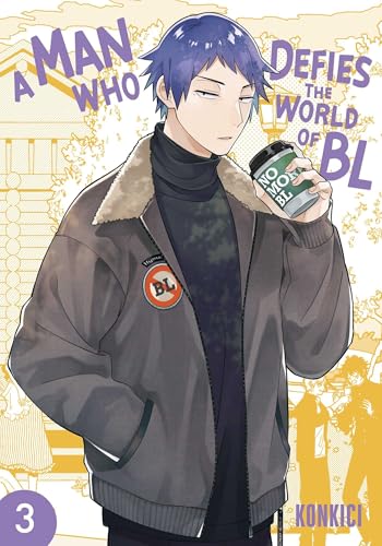Paperback of "A Man Who Defies the World of BL, Vol. 3" manga graphic novel by Sublime, featuring colorful cover art.