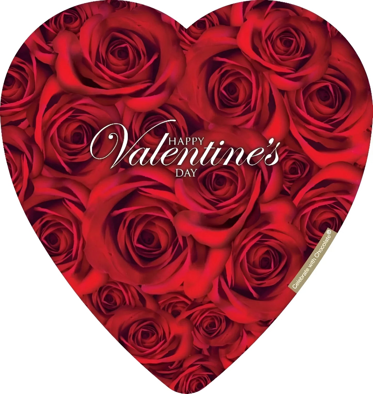 Valentine's Heart Gift Chocolate Box by Sweet Palace with assorted chocolates in a decorative box.