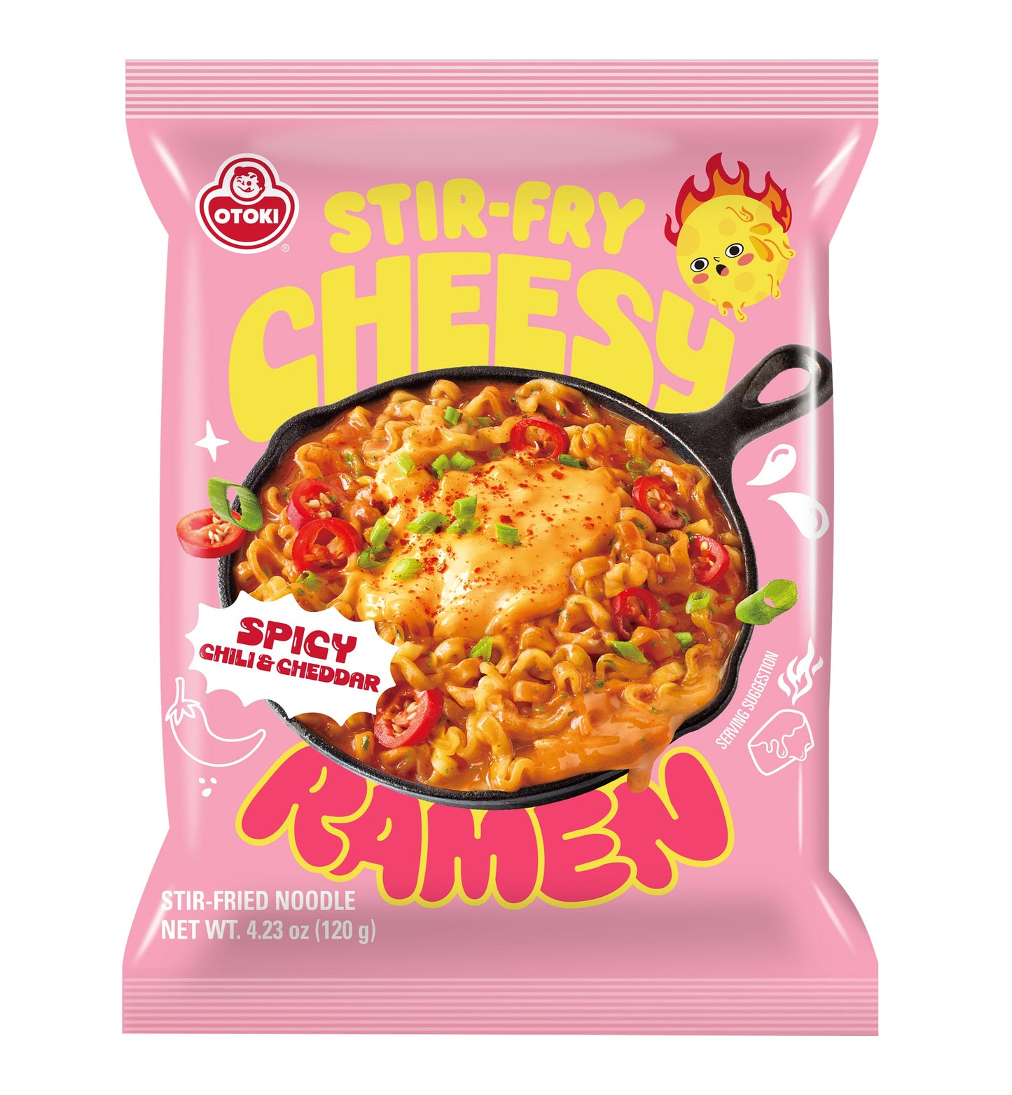 Otoki Stir Fry Cheesy Ramen by Sweet Palace, spiced with cheddar and mascarpone, served in a flavorful ramen dish.