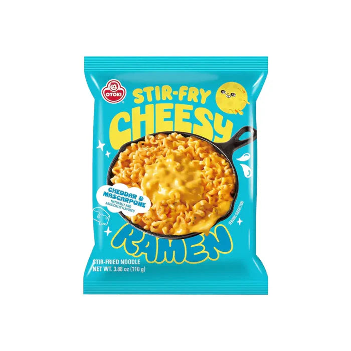 Otoki Stir Fry Cheesy Ramen by Sweet Palace featuring spicy cheddar and mascarpone cheese in a flavorful noodle dish.