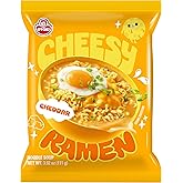 Otoki Stir Fry Cheesy Ramen by Sweet Palace, with spicy cheddar and mascarpone, served in a bowl with noodles and toppings.