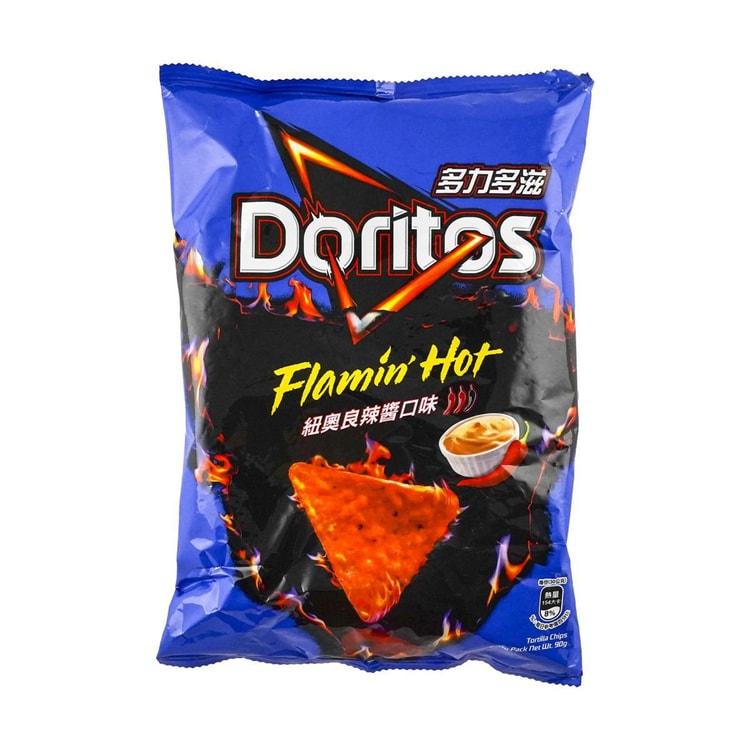 Imported Doritos Sweet Palace American Hot Wings flavor bag, spicy and crispy snack chips in colorful packaging.