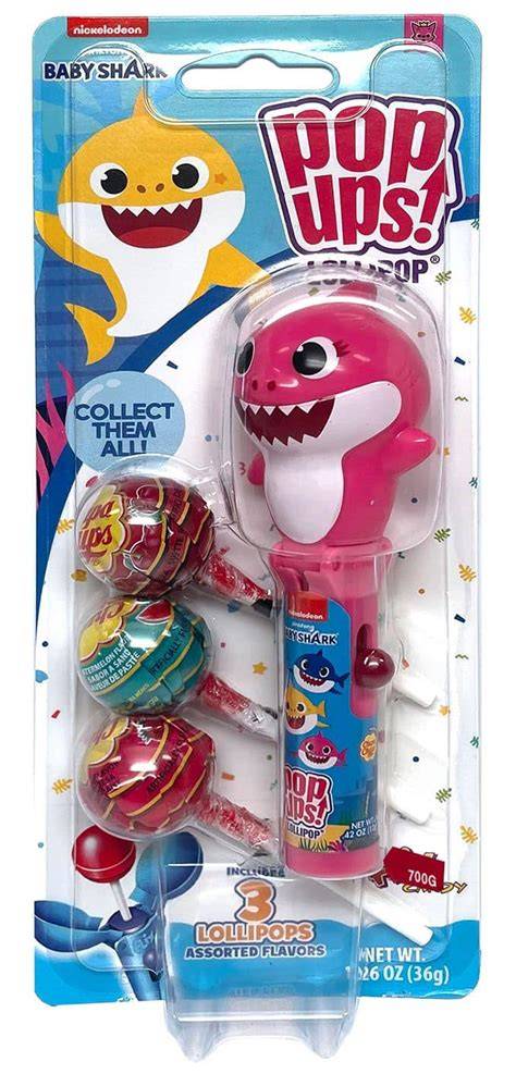 Sweet Palace Baby Shark Pop Ups! colorful baby shower decorations, featuring playful shark designs on paper banners.