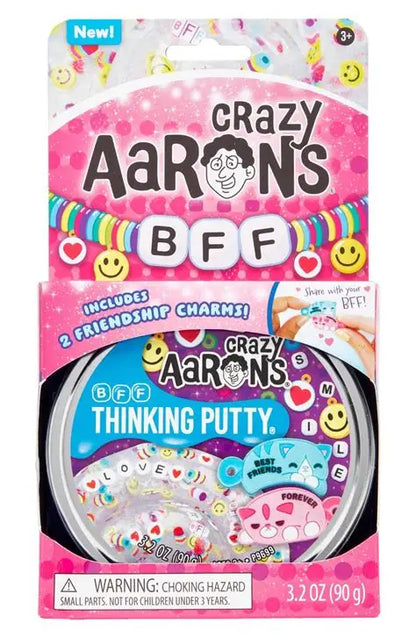 Sweet Palace Crazy Aaron's Thinking Putty in Better Butter color, pliable and vibrant, showcased in a close-up image.