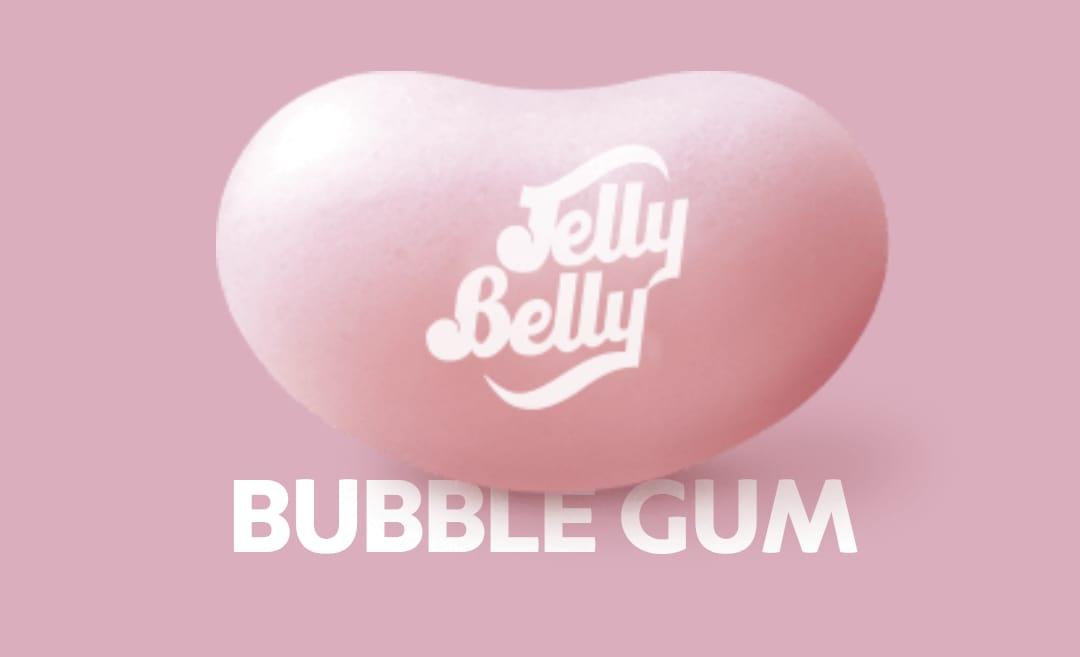 Sweet Palace Jelly Belly Bubble Gum candy bag with colorful gum pieces in a clear plastic packaging.