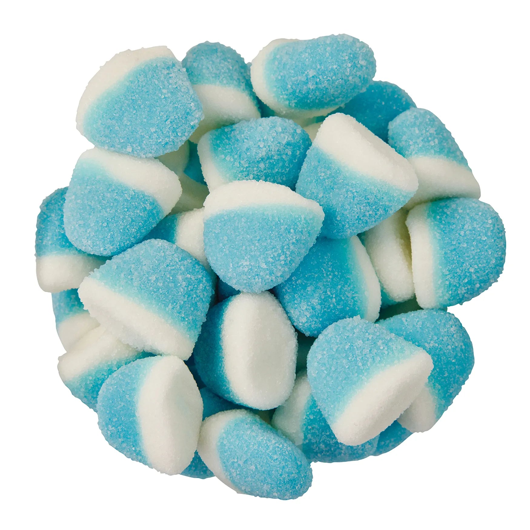 Blue Razz Puffs candy by Sweet Palace, colorful puffed candy with a blue raspberry flavor, shown in a close-up image.