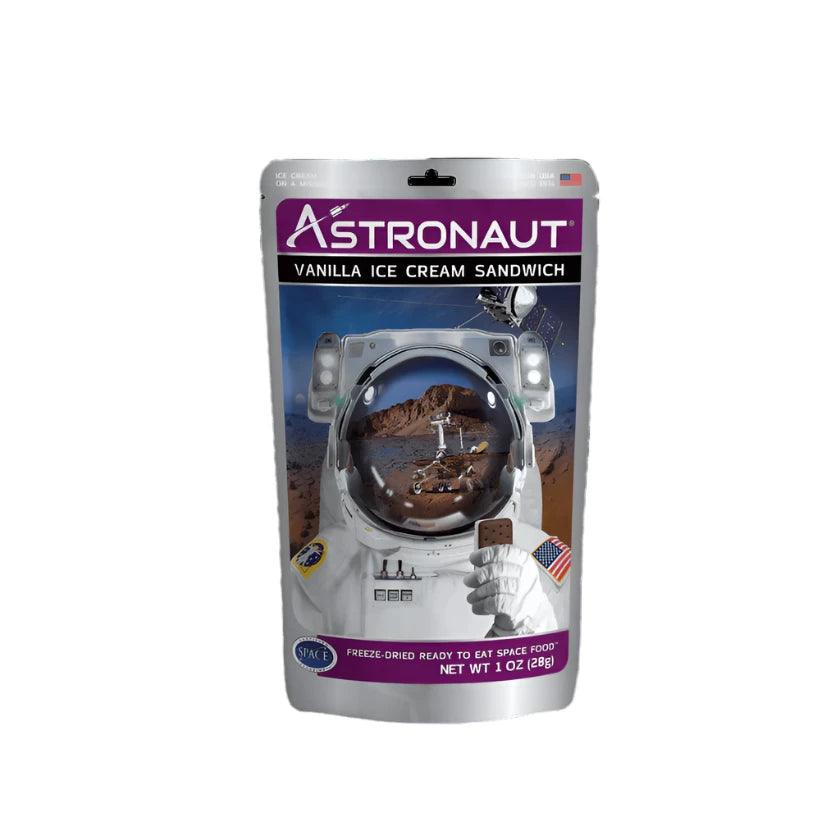 Sweet Palace astronaut vanilla ice cream sandwich candy with detailed astronaut design on the candy bar.