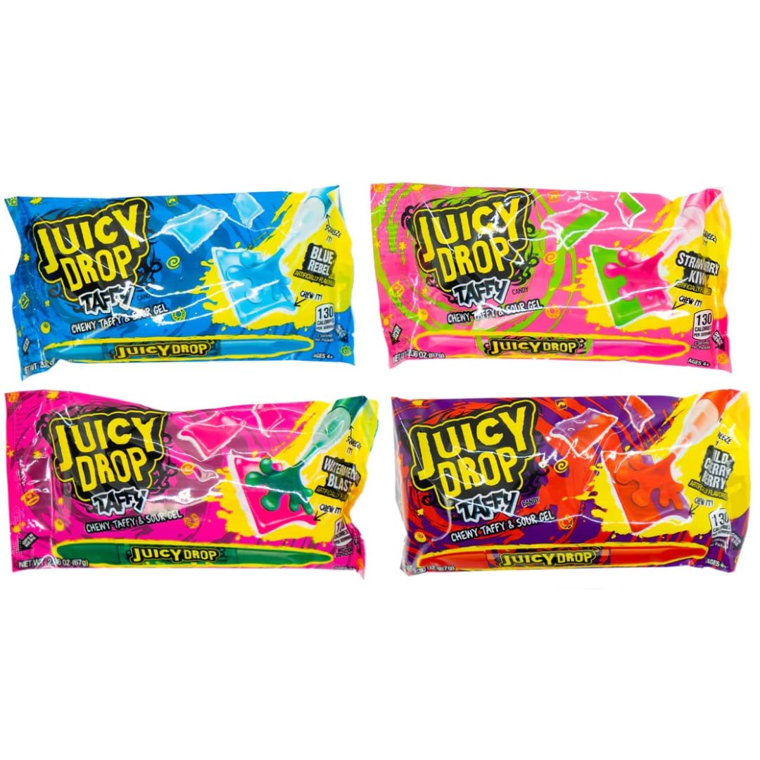 Juicy Drop candy pop by Sweet Palace featuring a colorful lollipop with vibrant packaging and playful design.