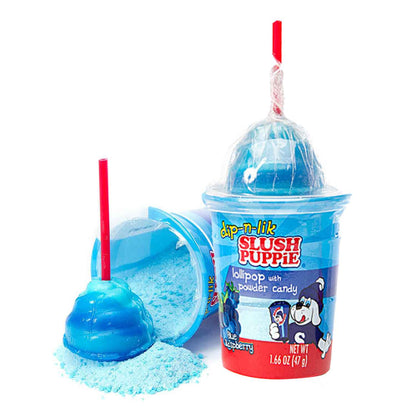 Sweet Palace Slush Puppie Squeeze Candy, colorful chewy candy shaped like a Slush Puppie, vibrant and fun for kids.