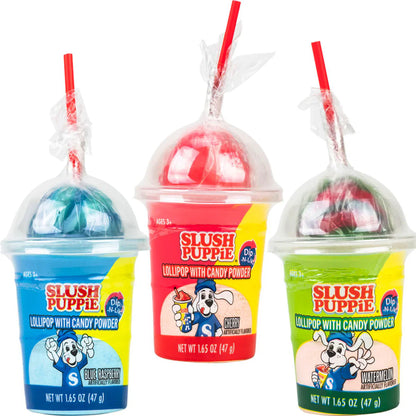 Sweet Palace Slush Puppie Squeeze Candy, colorful chewy candy with a fun Slush Puppie theme, perfect for kids and candy lovers.