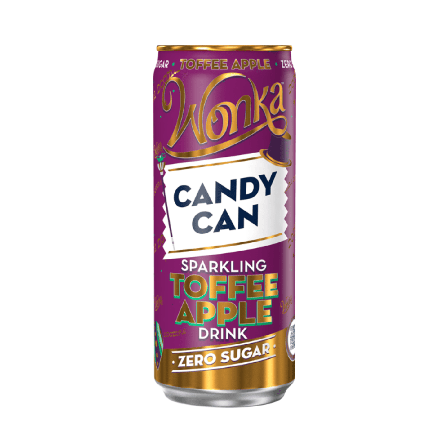 Wonka Sparkling Candy Can from Sweet Palace, showing colorful, shiny sparkling candy in a festive can.