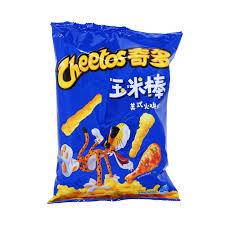 Sweet Palace Cheetos Chicken Leg chips in a bright bag, showing crispy, seasoned chicken leg flavored snack chips.