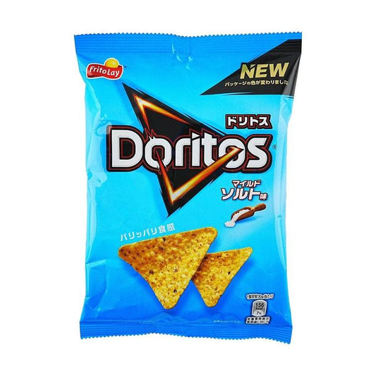 Two bags of Sweet Palace Doritos Mild Salt chips with crispy, seasoned corn chips in colorful packaging.