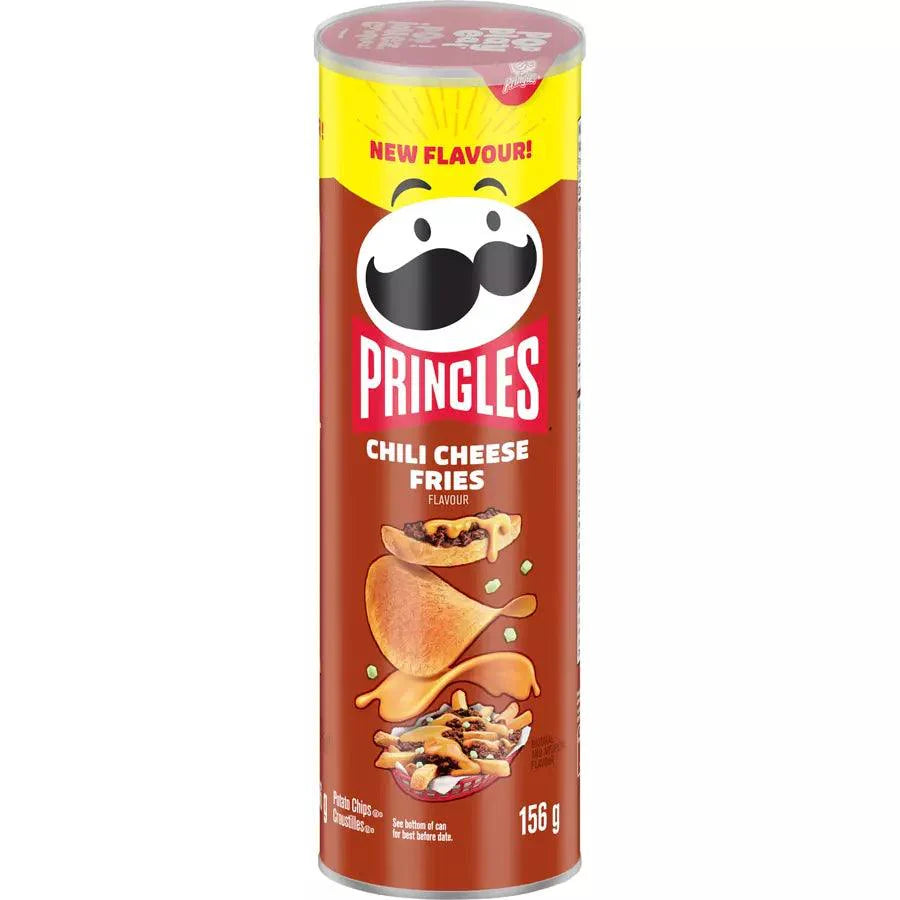 Sweet Palace Pringles Chili Cheese Fries chips in a colorful bag with crispy, seasoned chips visible in the image.