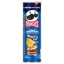 Sweet Palace Philly Cheesesteak Chips in a colorful bag, crispy potato chips with a savory cheesesteak flavor.